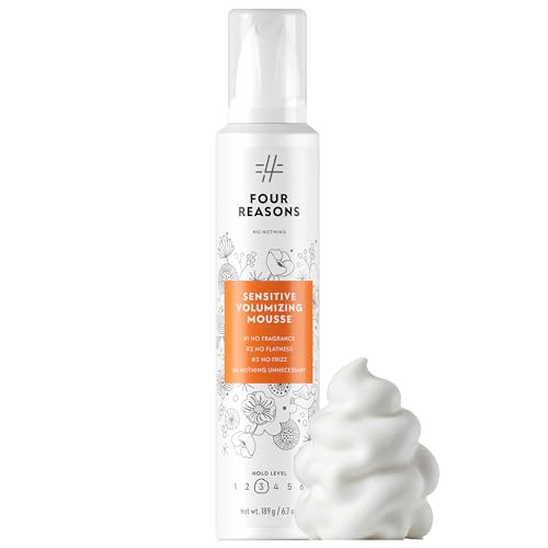 No Nothing Strong Mousse - Fine Hair Volumizing Mousse Fragrance-Free Mousse for Curly Hair Styling Foam for Sensitive Scalp Strong Hold & Lightweight Volume - Hypoallergenic & Alcohol Free 6.8 oz