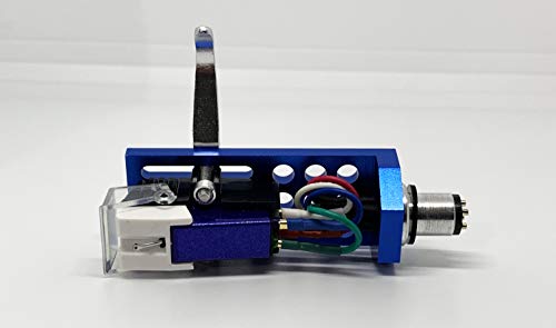 Cartridge and Stylus, Conical needle and Blue Headshell with mounting bolts for SONY PS4300, PS3300, PS1150, PS1350, PS1800, PS11, PS212, PS2250, PS2251, PS3750