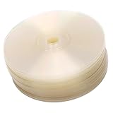 Vvikizy 30 Stück Transparente CDs Zum Malen, 12 cm Transparente Leere CDs für DIY Handwerk, Raumdekoration, Partyzubehör, mit Glatten Kanten für Wandkunst, Disco, Weihnachten,