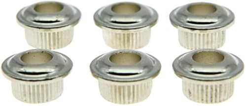 Dopro Metal Nickel 10mm Guitar Tuners Conversion Bushings Ferrules for Vintage Guitar Tuning Keys