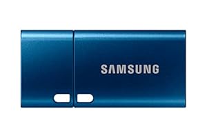 Samsung USB-stick, USB-C, 128GB, 400MB/s lezen, 60MB/s schrijven, MUF-128DA/APC USB 3.1 Flash Drive voor notebooks, tablets en smartphones, blauw