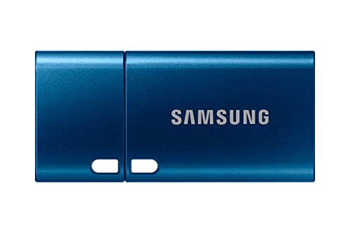 Samsung Unidad flash USB Type-C™ (MUF-128DA/APC), 128 GB, 400 MB/s de lectura, 60 MB/s de escritura, unidad flash USB 3.1 para computadoras portátiles, tabletas y teléfonos inteligentes, azulの商品画像（Amazon）