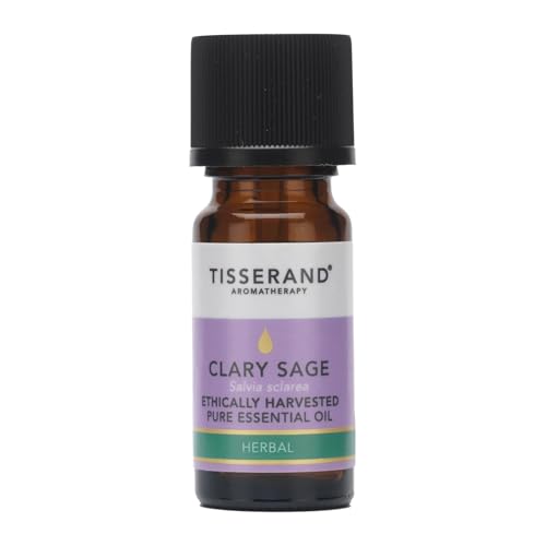 Tisserand Aromatherapy - Ethically Harvested Clary Sage Essential Oil Massage Oil - Ethically Harvested Clary Sage Bath Oil Aromatherapy Oil - 100% Pure and Natural Essential Oil - 9 ml