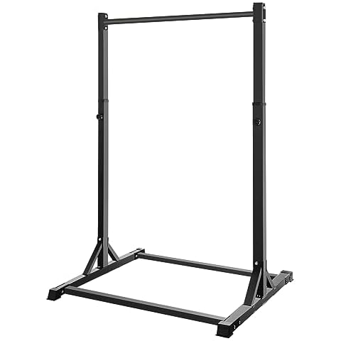 Pull Up Station, Bongkim Power Tower Portable Pullup Bar Station, Pull Up Bar for Home Gym, Pull Up Tower Station 330LBS (Black) Cover