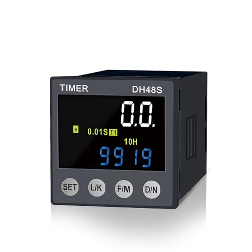 Relais temporisé DH48S-1Z LED 220V AC avec base pour automatisme industriel