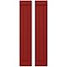 Ekena Millwork ARW103BB311X41BRH Americraft Three Exterior Real Wood Joined Board-n Shutters w/End Batten (Per Pair), 10 1/2"W x 41"H, Fire Red