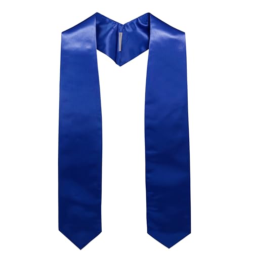 GraduationMall Pianura Stola Laurea Fascia Sacerdote Clero Accessori per Festa Cerimonia Universitario Decorazioni 152 cm Blu Reale
