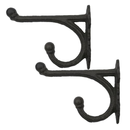 Zerodeko 2 Piezas Toalla El Secado Llave Gancho Baño Puerta Colgador De Pared De La Vendimia Estantes De Sombrero Para La Pared Percheros Decorativos Percheros Antiguos Hierro Fundido