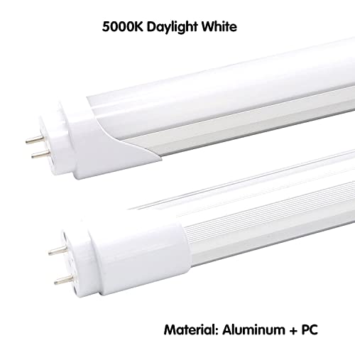 T8 T10 T12 2Ft Led Light Tube - 8W Led Replacement For 24 Inch Fluorescent Bulb, 20W Equivalent, 1120Lm, 5000K Daylight White, Ballast Bypass, Dual-End Powered, Frosted Cover (Pack Of 4) #TOP3