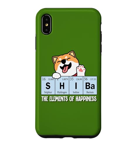 Funny Womens Elements Happiness Kawaii Shiba Inu Dog Lover �X�}�z�P�[�X iPhone XS Max �p