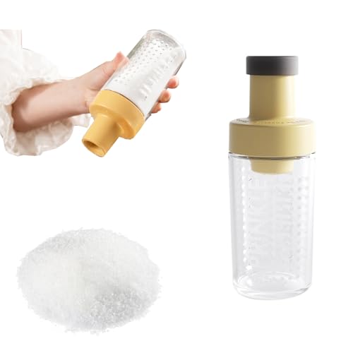 Sucrier Doseur en Verre, 260ml, Distributeur de Sucre, Accessoires de Bar à Café
