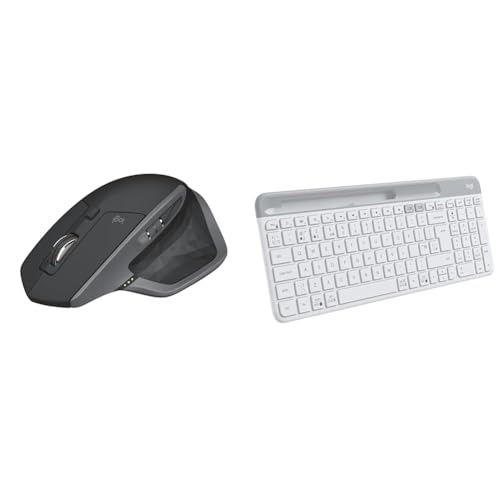 Image of Logitech MX Master 2S Bluetooth Edition Wireless Keyboard and Mouse Set, Multi-Surface, Hyper-Fast Scrolling, Ergonom