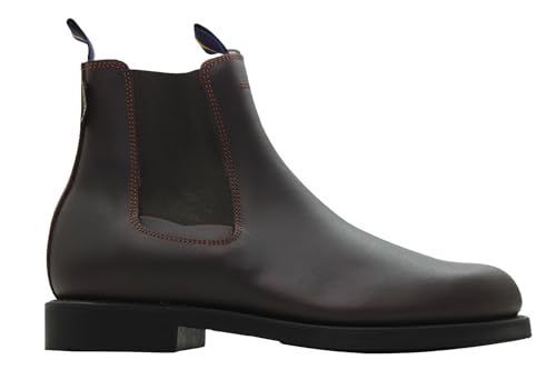 LAZO Y DUQUE   Botas chelsea de piel, camperas valverde del camino con hebilla,suela de goma,elástico lateral, para: Hombre color: CASTAÑO talla:41