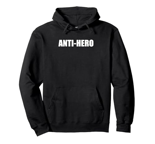 Antiheld Pullover Hoodie, Unisex für Erwachsene, Schwarz, L