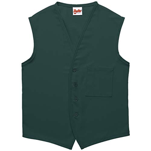DayStar Apparel 740 One Pocket Button Unisex Vest, Hunter, Small