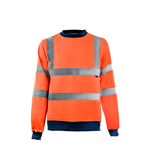 Image of Step Ahead Nuneaton Hi VIs Sweatshirt Orange (L)