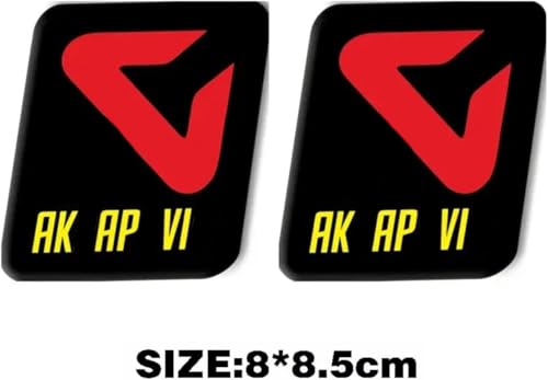 Image of 2 Pcs Motorcycle Exhaust Pipes Decorate Sticker Aluminium Heat-Resistant Decal