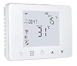 Homcloud CTW Cronotermostato Digitale Wi-Fi Intelligente per Caldaia a Gas/Acqua, Installazione a parete o su supporto 503, wifi Smart compatibile con Alexa e Google