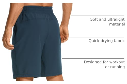 Image of CRZ YOGA Linerless Workout Shorts 7'' | Lightweight, Quick Dry, Running, Pockets, for Men