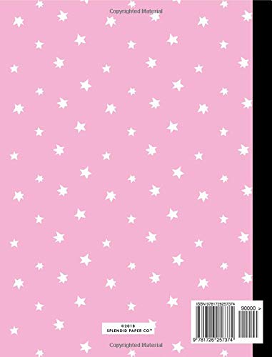 Composition Notebook Wide Ruled: Pretty Pink Tiny Stars Twinkle Print SOFT Cover Copy Book Cute Marble Kids Girls Back To School Supplies, Elementary Student Teacher Lined Journal Notebook, 100 Pages image 2