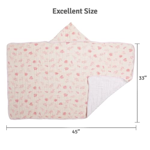 Papi Textil Toalha De Banho Soft Bamboo Mami Com Capuz Estampada 1,15M X 85Cm Contem 01 Unidade