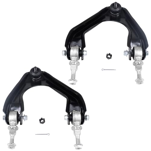 Image of Detroit Axle - Front End 14pc Suspension Kit for 1990-1993 Honda Accord 1991 1992, 4 Upper Lower Control Arms 2 Lower Ball Joints 4 Inner Outer Tie Rods 2 Sway Bars 2 Boots Replacement