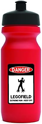 Danger Legofield Door Sign (8 Pack)- Vinyl Decal Wall Decor for Lego Fans and Brick Builders Rooms Digital Print (X-Small 2.5x3.75)