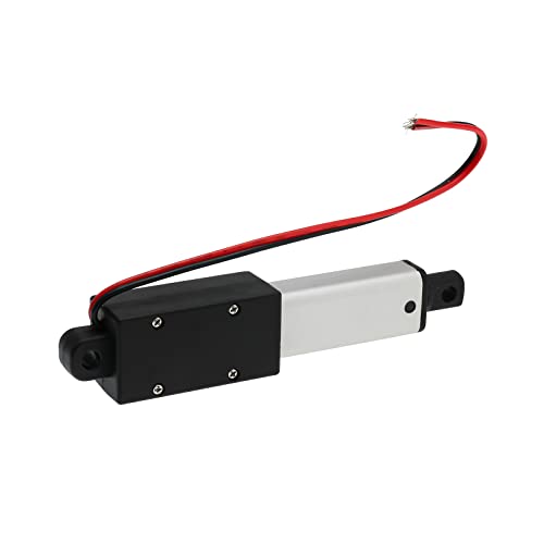 NORJIN Mini Electric Linear Actuator 12V 2 inch Stroke, Speed 0.6inch/s, 60N/14lb, Waterproof Linear Motion Actuator for Cabinet, Window Opener, Robot Projects