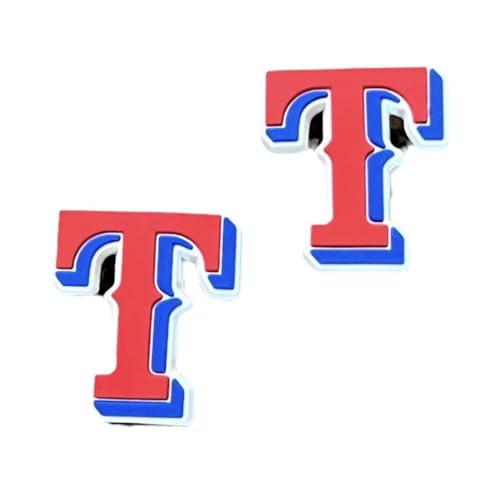 Texas Rangers Baseball Shoe Charm Set