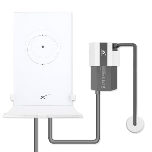Sactulaz Wall Mount for Starlink Router and Ethernet Adapter Mounting Kits Including Cable Grommet,Wall Stander Bracket for StarLink Ethernet Adapter Holderand Gen2 WiFi V2 Mesh Router Mount
