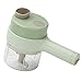 Donkivvy 4 in 1 mini tritacarne, portatile senza fili, mini robot da cucina per aglio, spezie, verdure, frutta