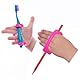 AIDBONES Therapeutischer Babymanngriff, Kindergriff, pädiatrischer Besteckadapter, inklusives Spiel, Autismus, Extremitätenverlust, Syndaktylie, Lähmung, Syndrome (Packung mit 2, Rosa 10 cm)