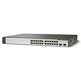 Bande Passante 8 Gbits Cisco Catalyst 3750V2-24PS Commutateur Ethernet PoE avec 24 ports
