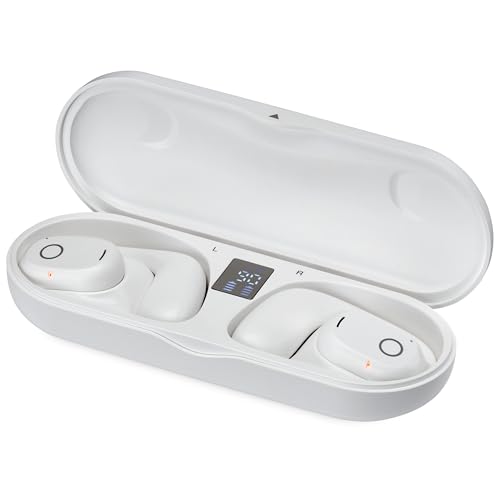Image of iLive Electronics 16mm Driver Clear Truly Wireless Open Ear Earbuds, White, IAEBTO34W