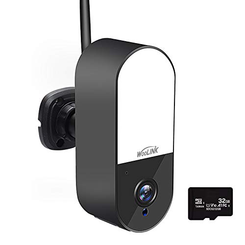 Wireless Home & Outdoor Security Camera with 32GB Micro SD Card, Led Floodlight Camera 1080P Color Night Vision, AI Human Detection, Two-Way Audio, IP66 Waterproof SC409