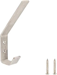 Amazon Basics AB6000-SS-5 Coat Hook, Brushed Stainless Steel