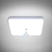 Combuh LED Plafón con Sensor Movimiento 30W Impermeable IP56 Blanco Frío 6000K 2400Lm Cuadrado Lampara de Techo para Cocina, Baño, Oficina, Porche, Garaje 25 * 25 * 4cm