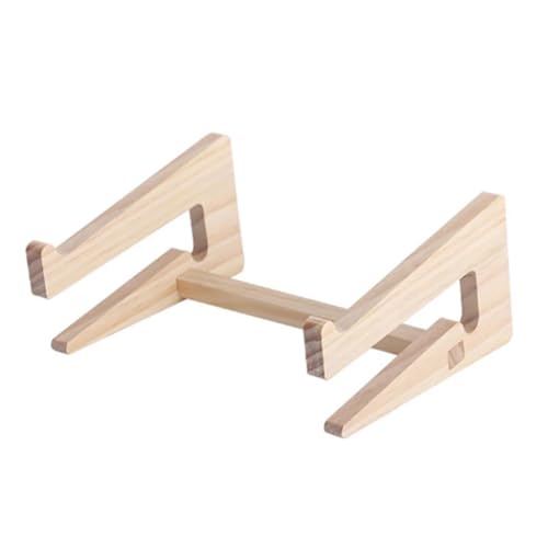 Soporte de madera para ordenador portátil que evita el dolor cervical y el sobrecalentamiento