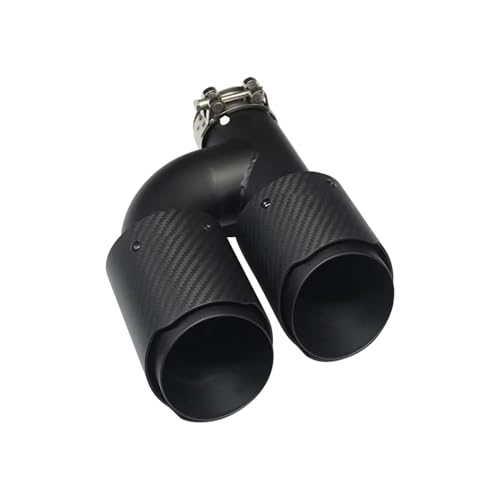 Embout d'échappement en H double sortie ID63 mat universel pour une finition soignée