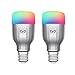 Produktbild Yeelight 9W RGB WiFi Dimmbare Birne Telefon App Sprachsteuerung Kompatibel mit Alexa, Google Assistant (2-Pack)
