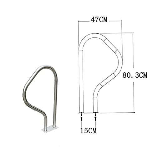 Poignées de piscine en acier inoxydable au design épuré et durable - 3
