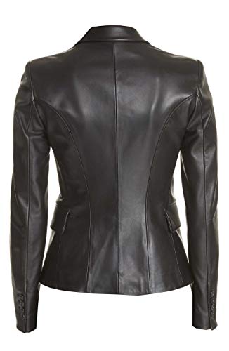VearFit Skeel Lambskin Women Blazar Coat Real Leather Jacket3