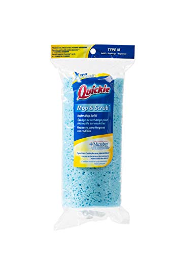 Quickie Roller Mop Refill with Antimicrobial Microban, 12-Pack