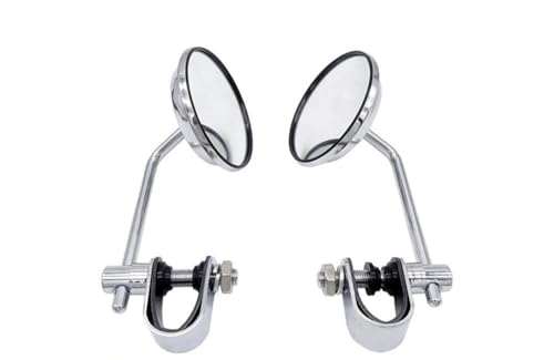 Rétroviseurs Latéraux Ronds Universels Moto pour Guidon 7/8 Pouces Cafe Racer