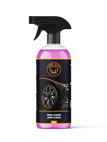 Limpia Llantas Coche de Alto Rendimiento - Llantas Impecables y Relucientes - Limpia, Desengrasa, Abrillanta y Protege tus Llantas - Resultado Rápido y Eficáz - Todo Tipo de Llantas Coche y Moto 1L