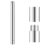 Abisolierstange zum Tanzen und Trainieren, professionelles Dreh- und statisches Design, verstellbare Höhe von 2,3 m bis 2,7 m, ideal für Zuhause und Wohnung