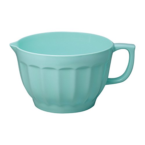 Gourmet Art 4-Piece Latte Heavyweight and Durable Melamine Prep and Serve Mixing Bowl Set, Blue, Home Essentials Cooking and Baking Tools, for Dry and Liquid Ingredients Kitchen and Everyday Use