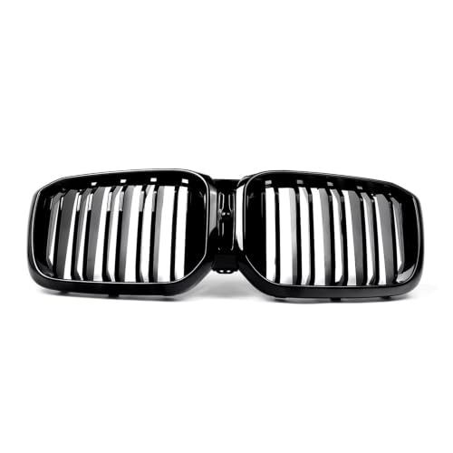 Grille calandre avant noir brillant double ligne pour pare-chocs de SUV X3 G01 X4 G02