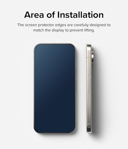 Ringke Easy Slide Glass [HD Quality / 2 Pack] Compatible with Google Pixel 9 Pro / 9 Screen Protector with Installation Tool, Premium Tempered Glass Full-Coverage Protection