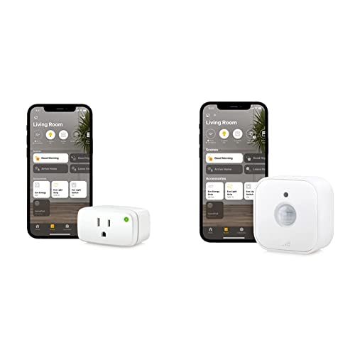 Eve Energy - Apple HomeKit Smart Home, Smart Plug & Power Meter & Motion - Smart Motion Sensor with Light Sensor, IPX3 Water Resistance, Notifications Eve Energy - Apple HomeKit Smart Home, Smart Plug & Power Meter & Motion - Smart Motion Sensor with Light Sensor, IPX3 Water Resistance, Notifications